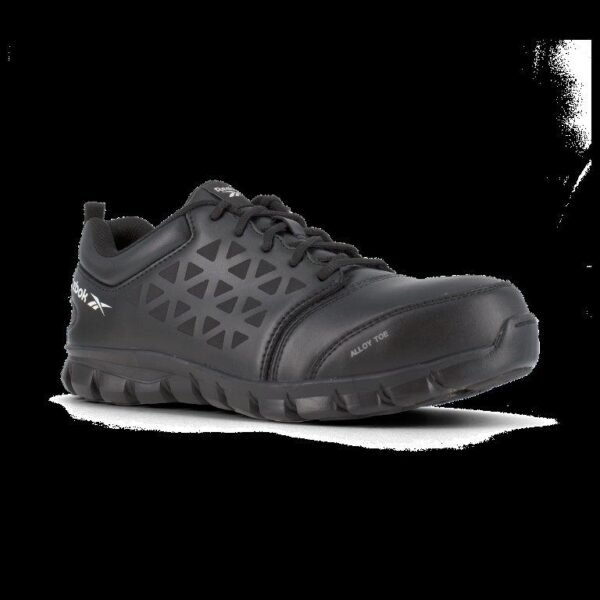 CALZADO DE TRABAJO DEPORTIVO REEBOK HOMBRES NEGRO EN LEATHER – RB4047