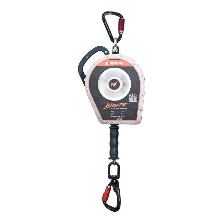 Cuerda de seguridad autorretráctil sellada KStrong® BRUTE™ de 60 pies