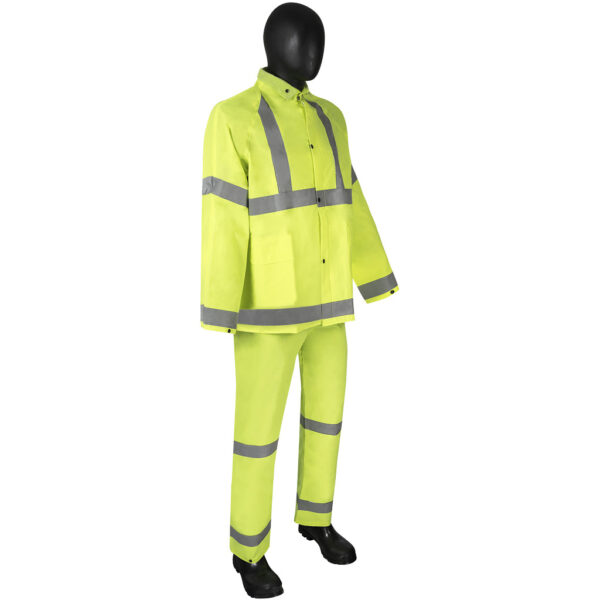 1260 35mm Green PVC/Poly Rainsuits