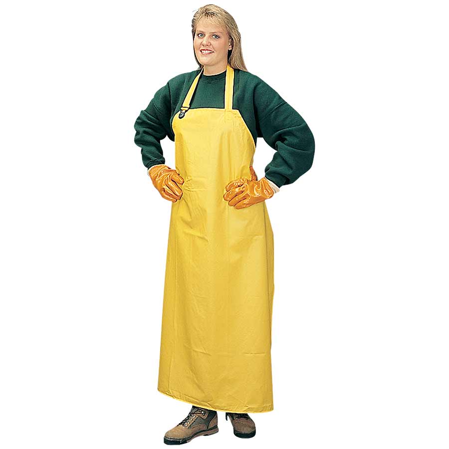 DELANTAL EN PVC AMARILLO