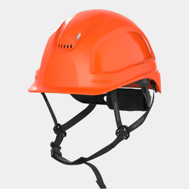 Casco Premium Hexarmor Ceros XP450A Ventilado Naranja