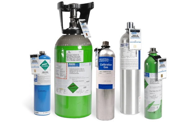 Cylinder, Calibration Gas, 25 ppm Ammonia, Aluminum, 116L