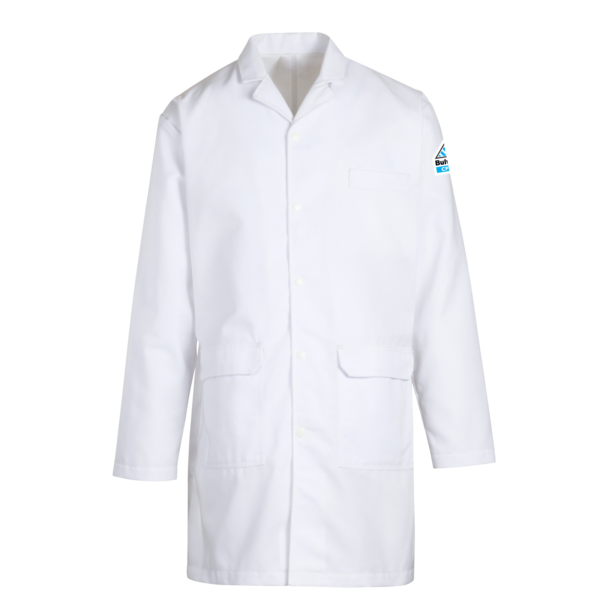 Bata de laboratorio Bulwark de 7 8 oz Poly Chem Splash