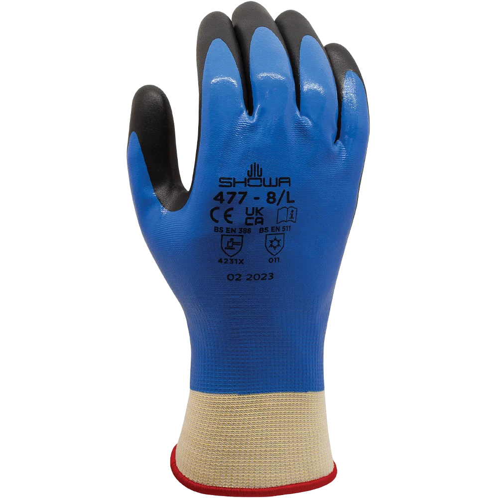 GUANTES BEST INSULATED NITRILE FOAM GRIP 477 09/XL