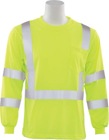 TSHIRT CLASS 3 LONG SLV T LIME MEDIUM ERB 9802S