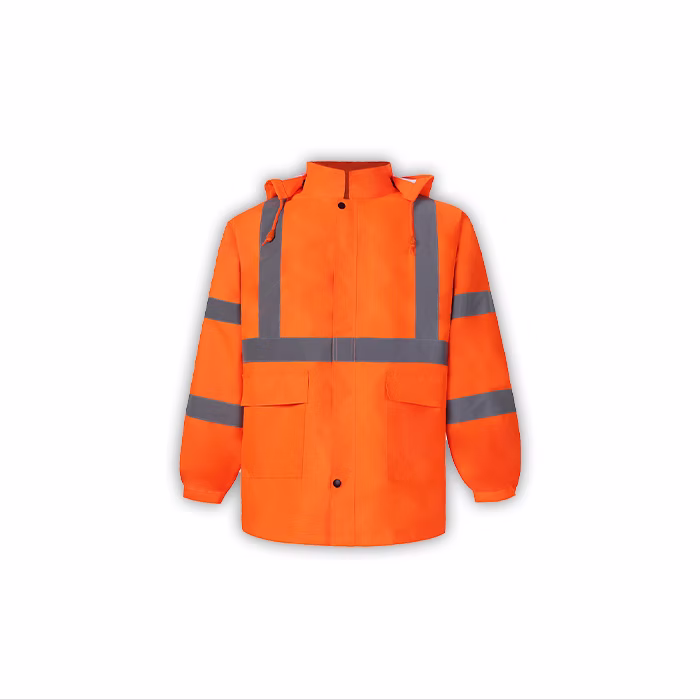Jacket de lluvia 2W ANSI Clase 3 Naranja Hi Vis