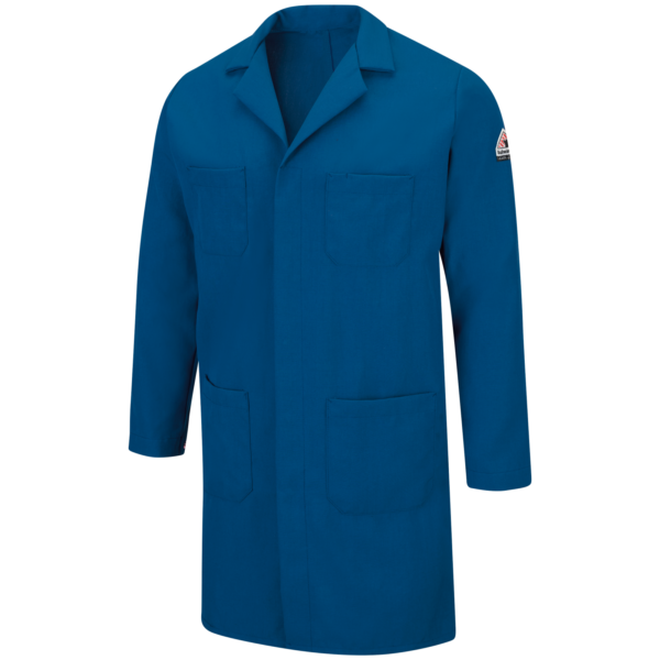 CONCEALED SNAP FRONT LAB COAT NOMEX IIIA 6 OZ