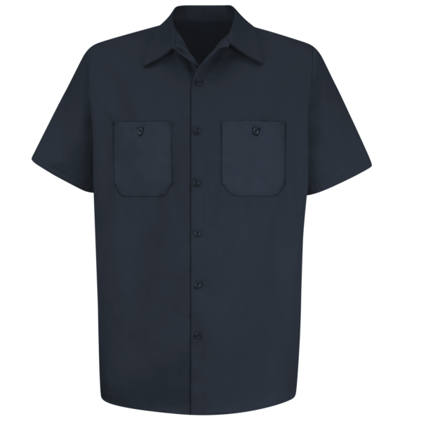 CAMISA MANGA CORTA AZUL CLARO EN ALGODON, RED KAP 