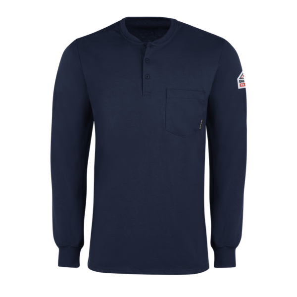 LONG SLEEVE TAGLESS HENLEY SHIRT EXCEL FR