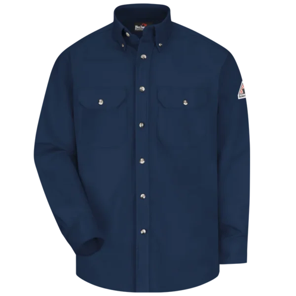 SHIRT NAVY BLUE FABRIC WESTEX ULTRASOFT FLAME RESISTANT 7 oz