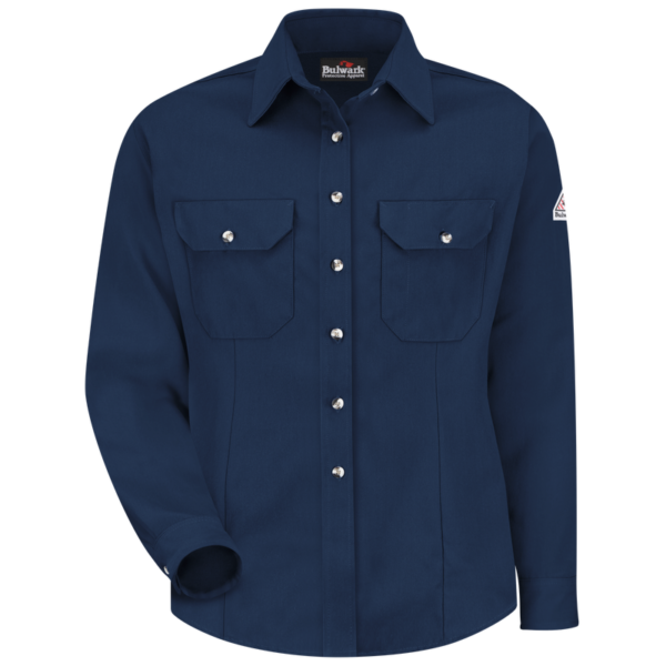 SHIRT NAVY BLUE RESISTENT FLAME 7 OZ COOL TOUCH DRESS UNIFORM